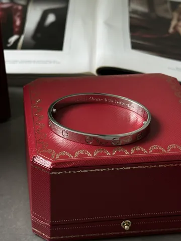 Cartier Love 18k White Gold Bracelet 16
