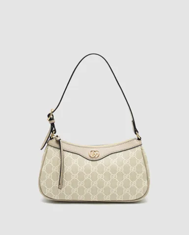 Gucci Ophidia GG Medium Handbag Beige/White Supreme