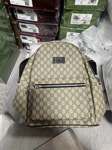 Gucci GG Medium Backpack Beige
