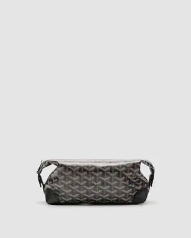 Goyard Boeing 25 Toilet Bag Black in Goyardine Canvas