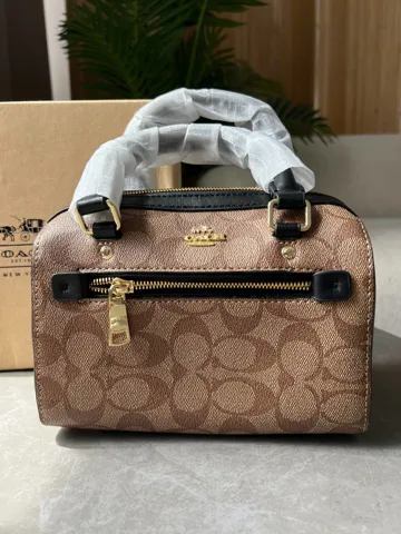 Coach Rowan Satchel In Signature Canvas
