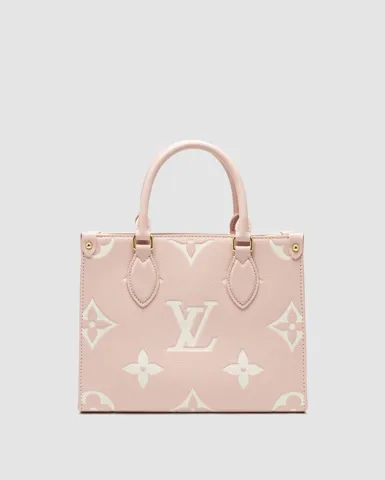 Louis Vuitton OnTheGo PM Bag in Bicolor Pink/White