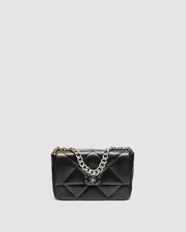 Chanel 19 Large Handbag Black/Silver