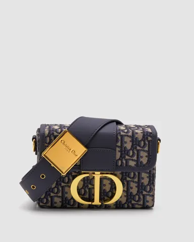 Christian Dior 30 Montaigne Bag Blue/Beige