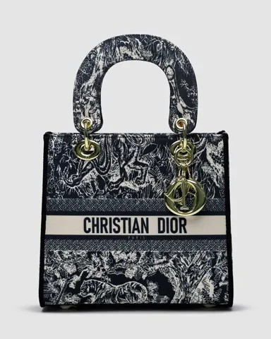 Christian Dior Medium Lady D-Lite Bag Blue