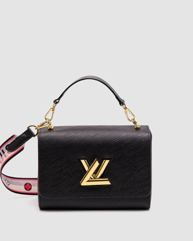 Louis Vuitton Twist MM Bag Black/Gold