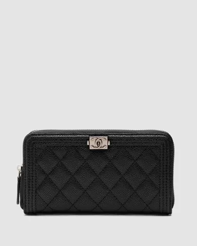 Chanel Wallet Boy Black/Silver