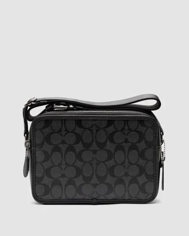 Coach Charter Signature Coated Canvas Crossbody 24 Bag - Ji/Charcoal