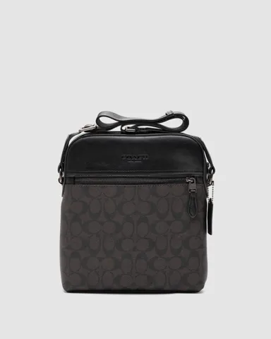 Coach Houston Flight Bag In Signature Canvas Brown