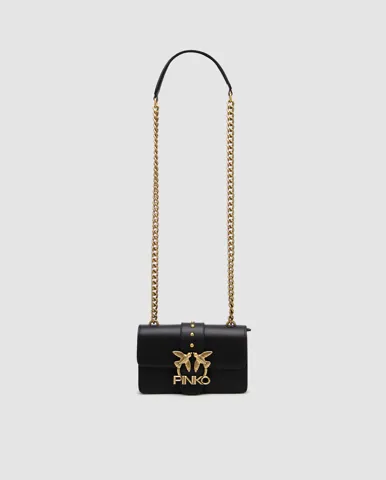 Pinko Mini Love Bag One Simply Black/Gold