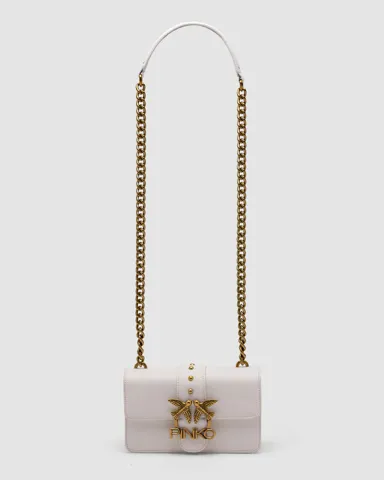 Pinko Mini Love Bag One Simply White/Gold