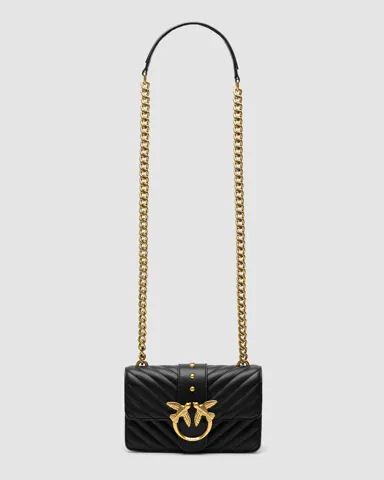 Pinko Mini Love Bag One Simply Puff Black/Gold