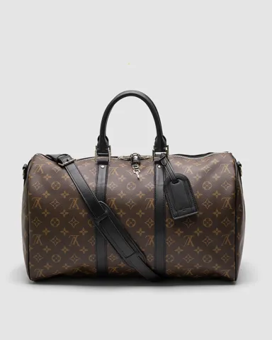 Louis Vuitton Keepall Bandouliere 45 Brown Canvas