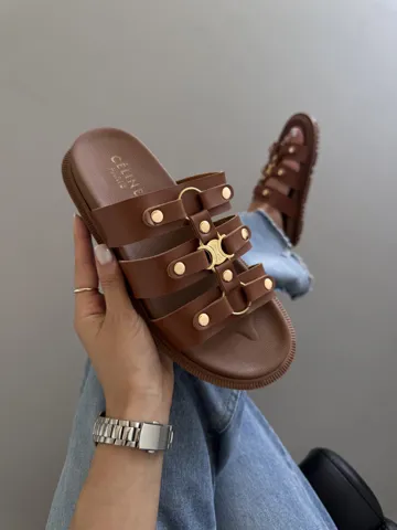 CELINE TIPPI SLIDES GINGER (9)