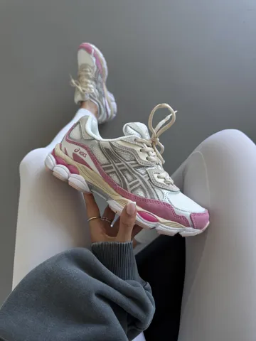 ASICS GEL NYC | WHITE CREAM / PINK (2)