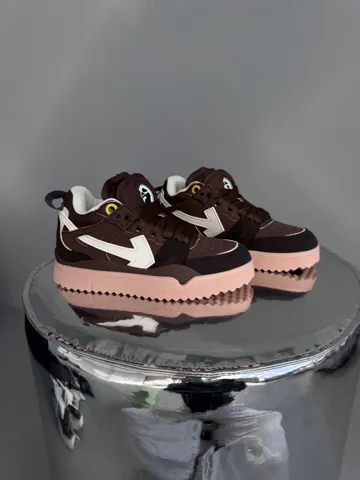 OFF WHITE SPONGE MID TOP | BROWN / WHITE premium (8)