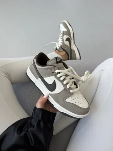 NIKE SB DUNK | GREY / WHITE / BLACK SWOOSH premium (7)