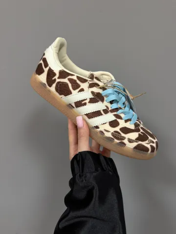 ADIDAS SAMBA | GIRAFFE PRINT / BLUE LACES (10)