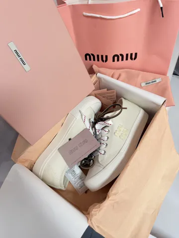 MIU MIU | WASHED DENIM LIGHT CREAM (1)