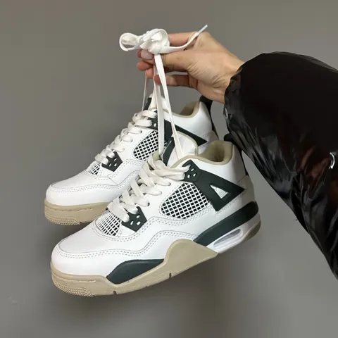 AIR JORDAN RETRO 4 | « WHITE / BEIGE / GREEN » (р)