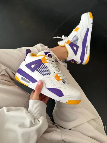 AIR JORDAN RETRO 4 | « LAKERS » (1)