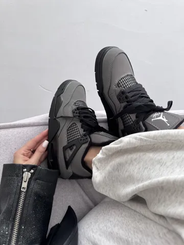 AIR JORDAN RETRO 4 x CACTUS JACK | « GREY / BLACK » premium (7)