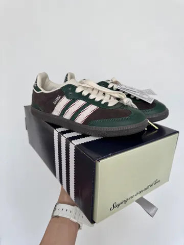 ADIDAS SAMBA x NOTITLE | GREEN / BROWN premium (7)