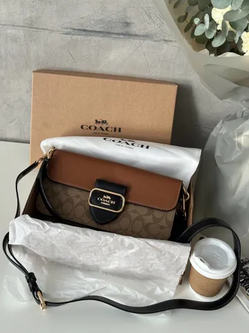 Coach Morgan Shoulder Bag Brown/Black