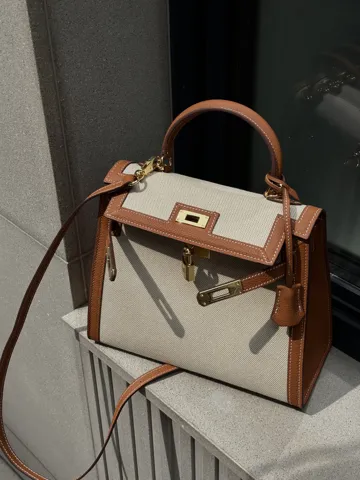 Hermès Kelly 30 Brown/Canvas