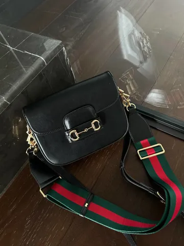 Gucci Horsebit 1955 Mini Bag Black Soft [бренд коробка]