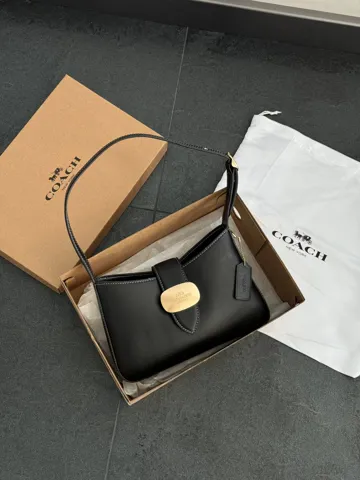 Coach Eliza Shoulder Bag In Black [крафтова коробка]