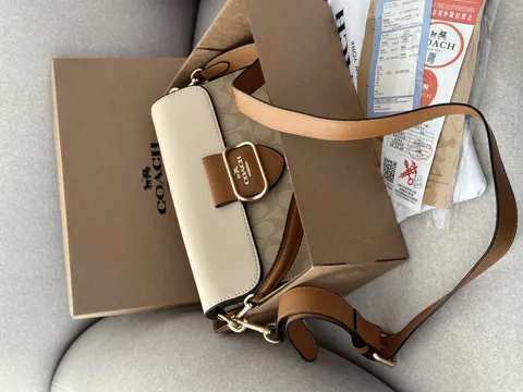 Coach Morgan Crossbody Bag Beige/White [крафтова коробка]