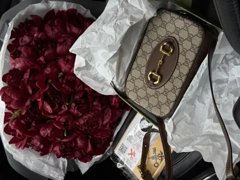 Gucci Horsebit 1955 Small Shoulder Bag Brown [оригінальна коробка]