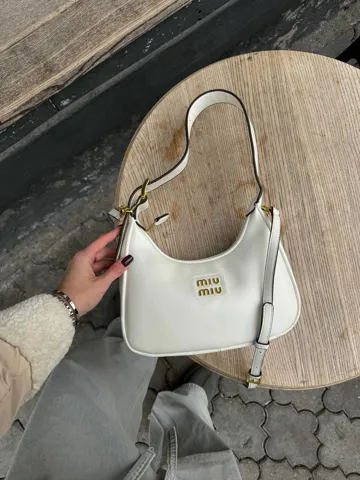 Miu Miu Leather Hobo Bag White [Ориг Коробка]