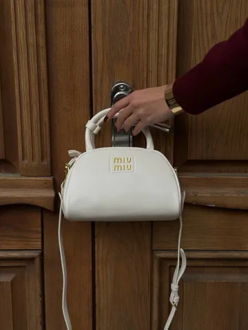 Miu Miu Leather Top-Handle Bag White [Ориг Коробка]