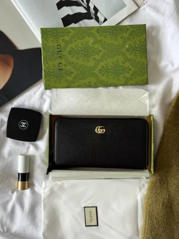 Gucci Marmont Wallet Black/Gold