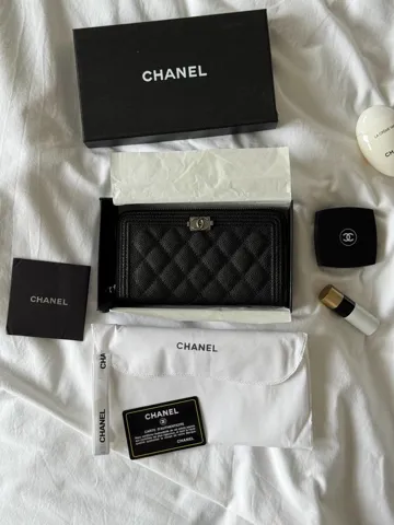 Chanel Wallet Boy Black/Silver