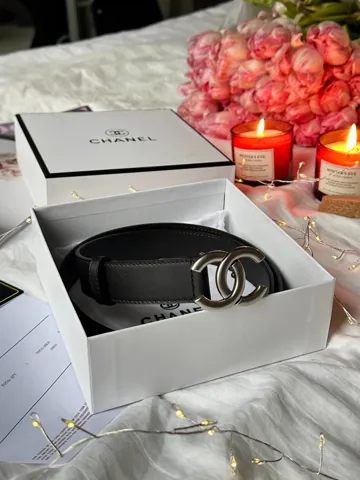 Chanel Belt Black/Silver