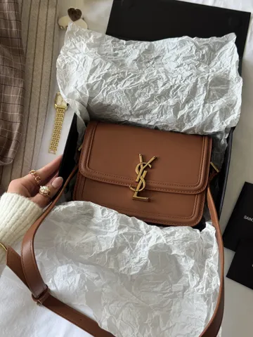Yves Saint Laurent Solferino Brown/Gold (Оригінальна коробка)