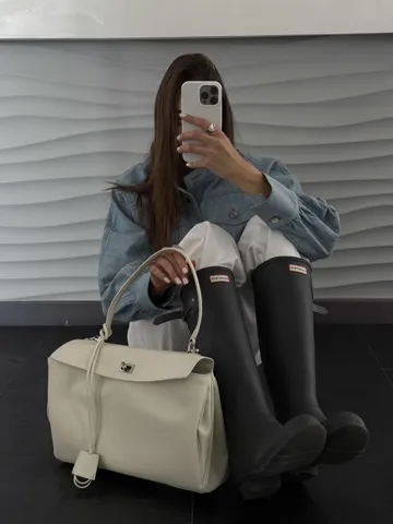 Balenciaga Rodeo Large White/Silver