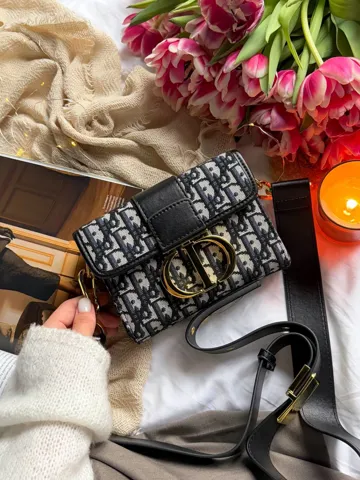 Christian Dior 30 Montaigne Bag Black/Beige [оригінальна коробка]