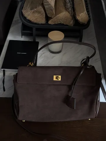 Balenciaga Rodeo Large Brown Suede/Gold Hardware