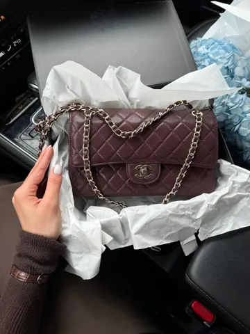 Chanel Classic 2.55 Medium Double Flap in Brown/Gold Магнітна Коробка