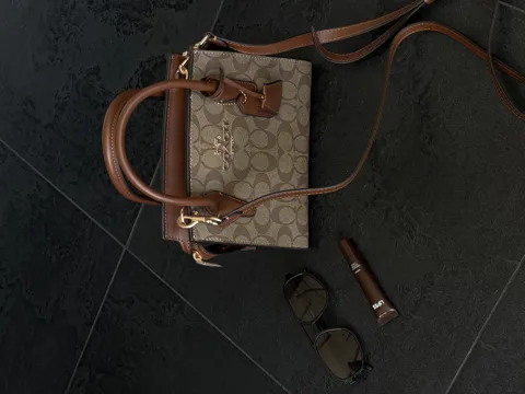 Coach Andrea Carryall In Signature Canvas Brown/Beige [оригінальна коробка]