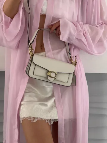 Coach Tabby Shoulder Bag 20 Brass/Chalk [крафтова коробка]