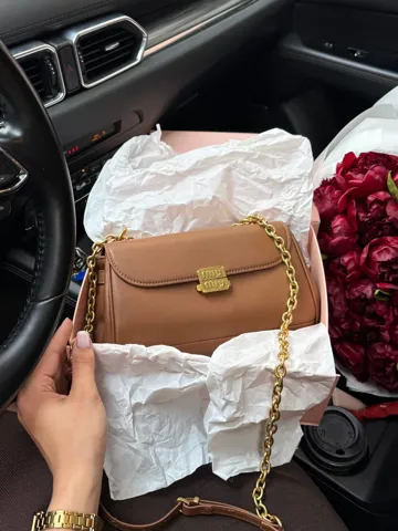 Miu Miu Nappa Shoulder Bag Brown [оригінальна коробка]