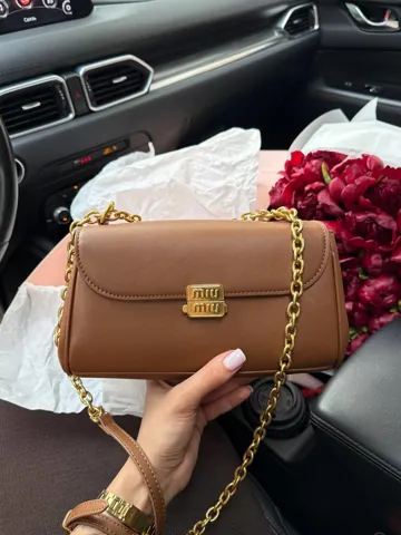 Miu Miu Nappa Shoulder Bag Brown [оригінальна коробка]