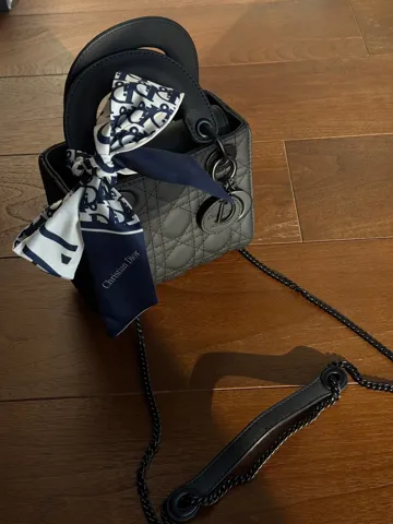 Christian Dior Micro Lady Dior BagTotal Black[оригінальна коробка]