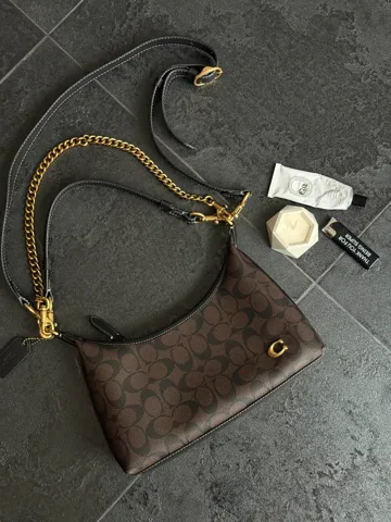 Coach Juliet Shoulder Bag In Signature Canvas Brown [оригінальна коробка]