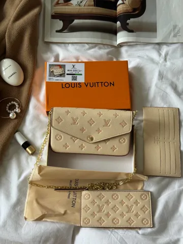 Louis Vuitton Félicie Pochette Bag Bicolor Eden